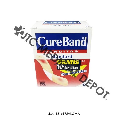 VENDITAS ADHESIVAS CUREBARD C/100 PZAS